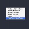 Open terminal from folder in finder