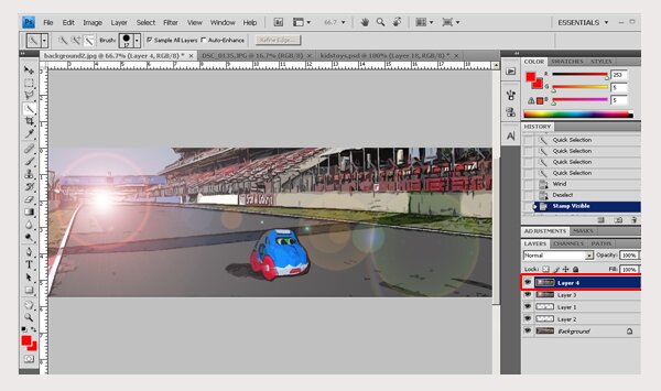 Use your kids' toys to personalize your graphic designs