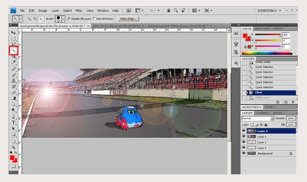 Use your kids' toys to personalize your graphic designs