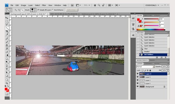 Use your kids' toys to personalize your graphic designs