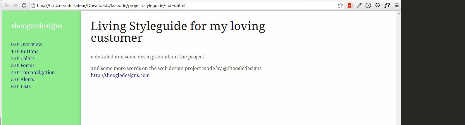 kss-node_styleguide-overview KSS-node styleguide overview